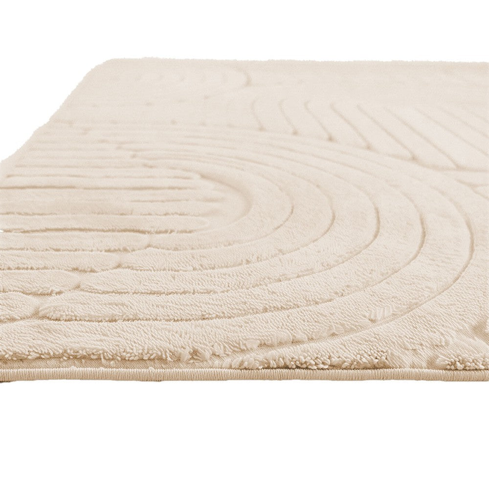 Tapete Frankfurt 140cm x 100cm Bege Microfibra - Wolff