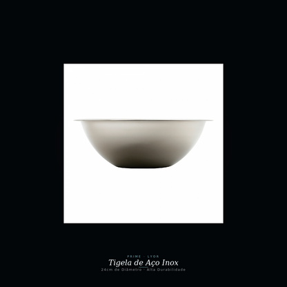 Tigela de Aço Inox Prime 24cm - Lyor