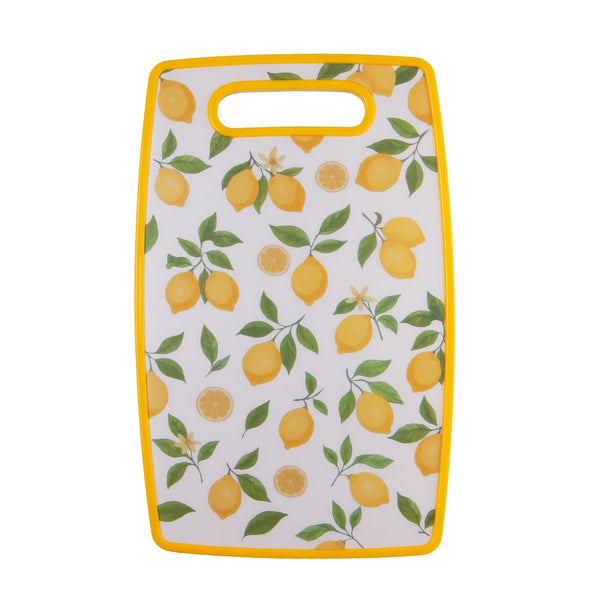 Tábua para Corte com Estampa Limão 30cm x 20cm x 1cm Plástico - Lyor
