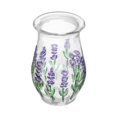 Vaso Lavanda Hand Painting 10cm Cristal - Lyor