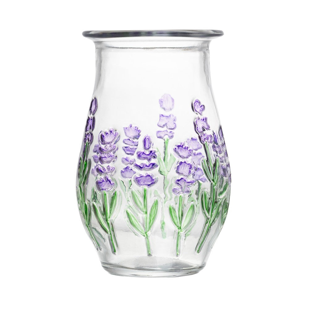 Vaso Lavanda Hand Painting 10cm Cristal - Lyor