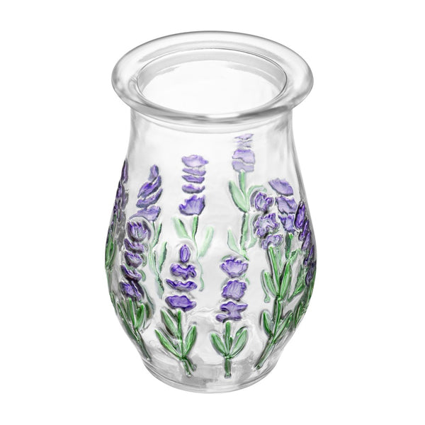 Vaso Lavanda Hand Painting 16cm Cristal - Lyor