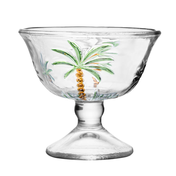 Taça para Sobremesa Palm Hand Painting 180ml Cristal Ecológico - Lyor