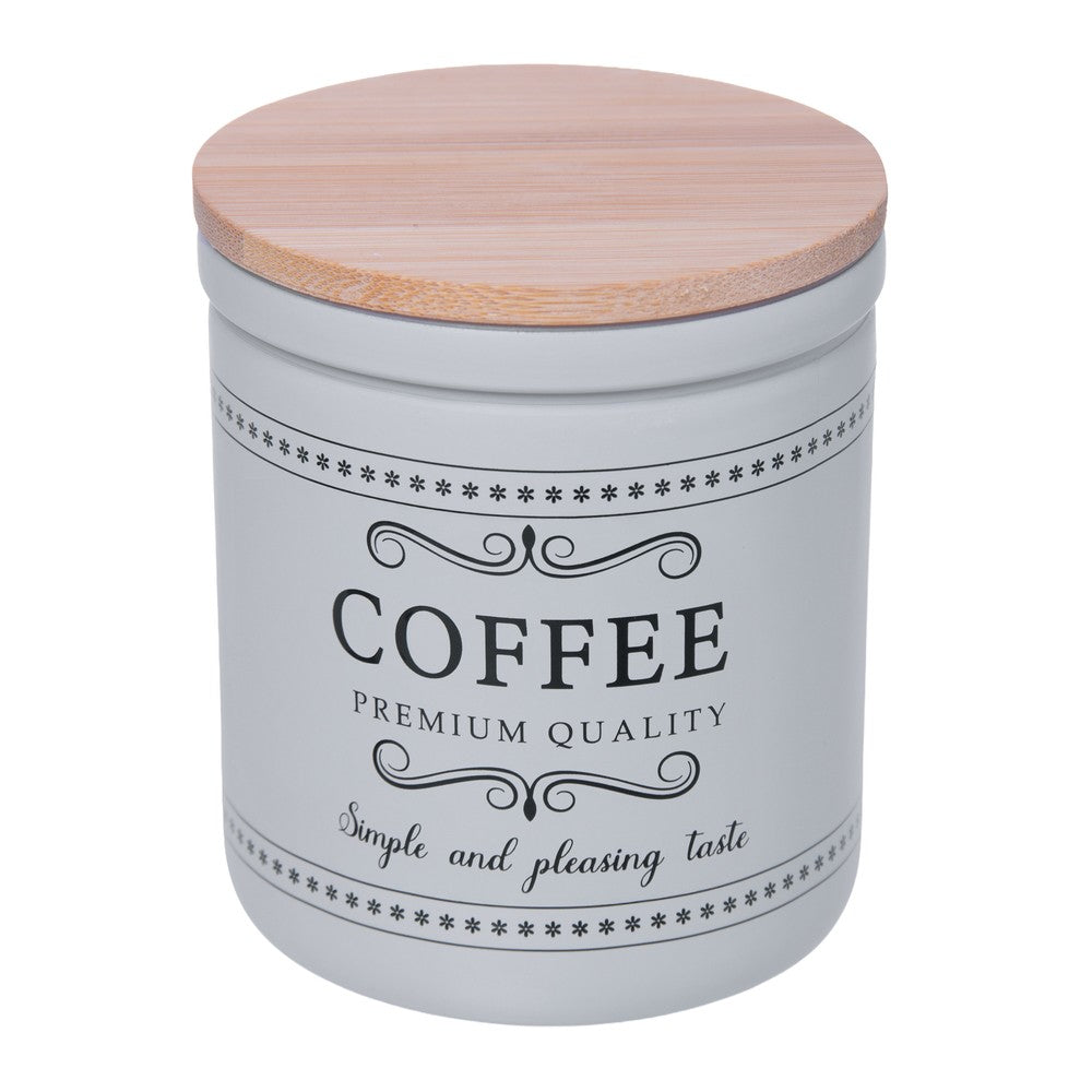 Pote Café com Tampa de Bambu Corteccia 300ml Vidro - Lyor