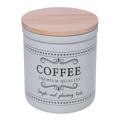 Pote Café com Tampa de Bambu Corteccia 300ml Vidro - Lyor