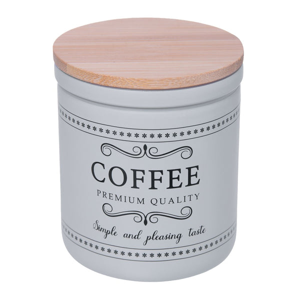 Pote Café com Tampa de Bambu Corteccia 300ml Vidro - Lyor