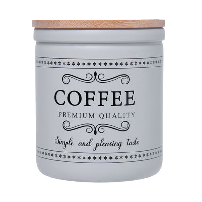 Pote Café com Tampa de Bambu Corteccia 300ml Vidro - Lyor