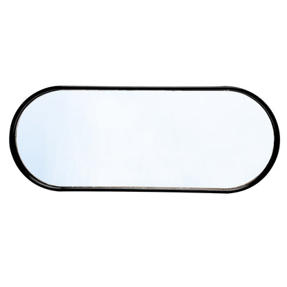 Bandeja com Espelho Perlina 30cm x 12cm x 1,5cm Preto - Lyor