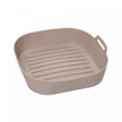 Forma Quadrada para Air Fryer 18cm x 5.5cm Bege Silicone - Lyor