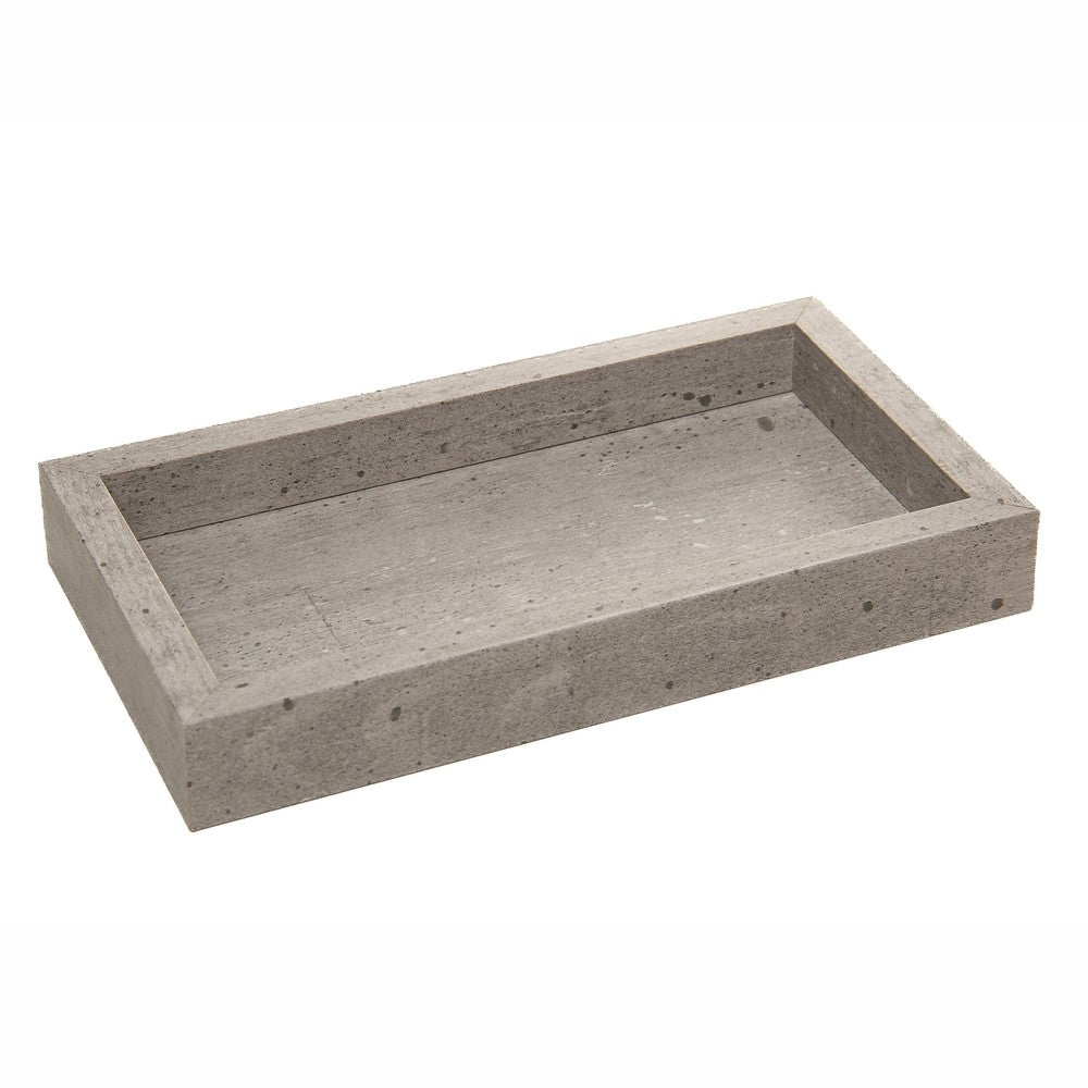 Bandeja Retangular Requinte 12cm x 22cm Cinza Poliestireno - Lyor