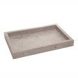 Bandeja Retangular Requinte 27cm x 17cm Cinza Poliestireno - Lyor