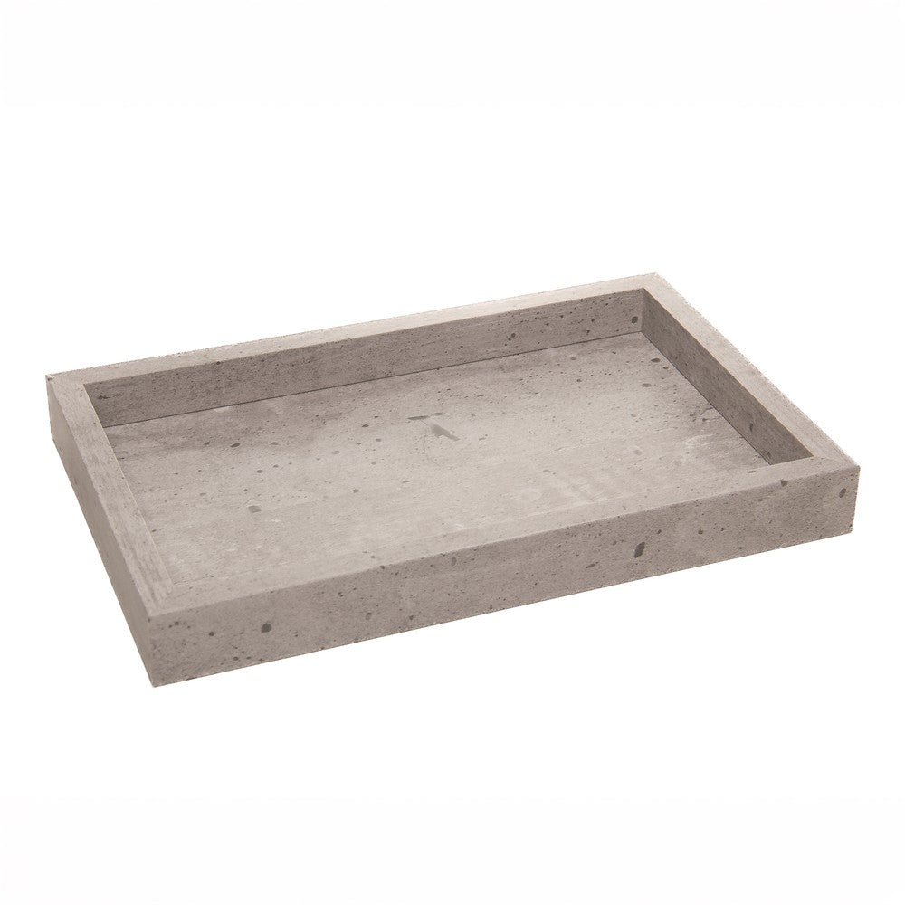 Bandeja Retangular Requinte 27cm x 17cm Cinza Poliestireno - Lyor