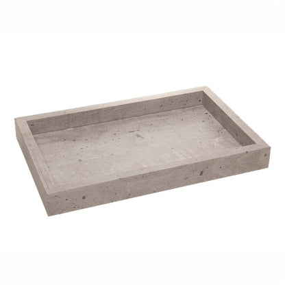 Bandeja Retangular Requinte 27cm x 17cm Cinza Poliestireno - Lyor