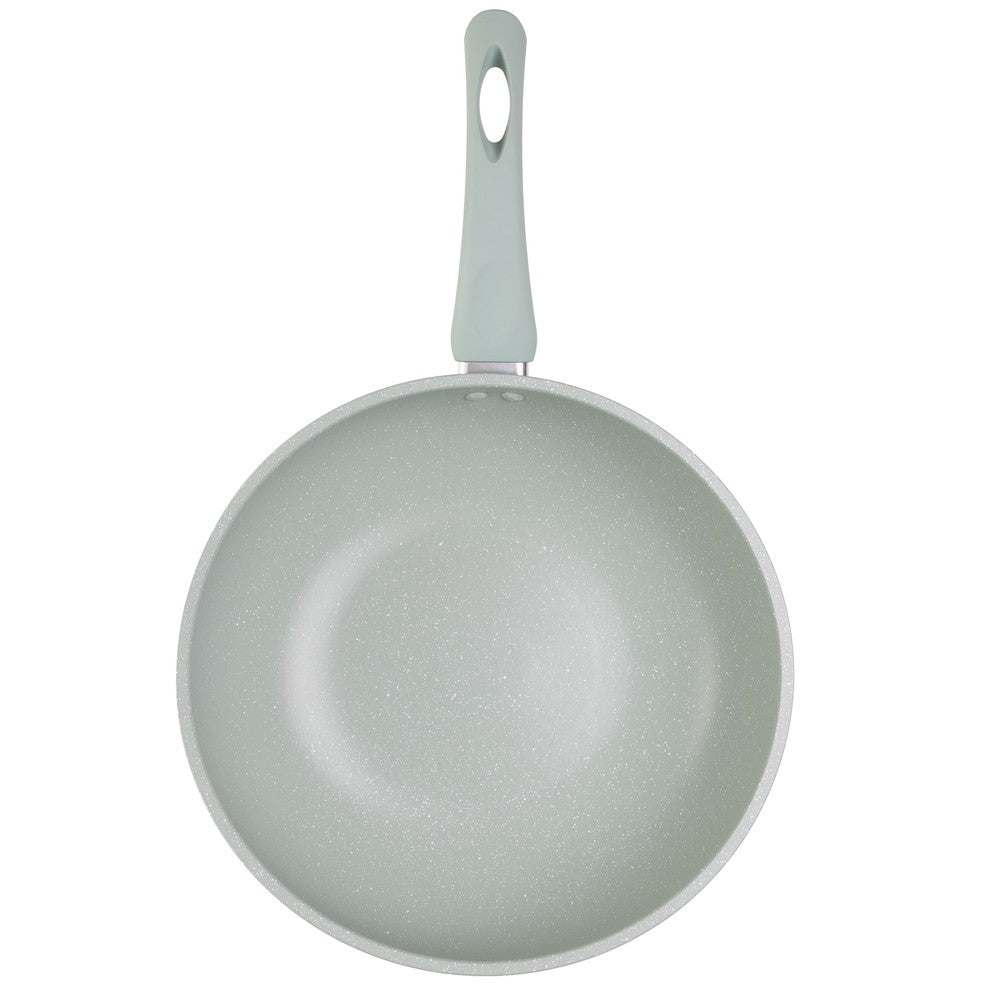 Frigideira de Indução Granito Chef 28cm Verde Alumínio com Revestimento Antiaderente - Lyor