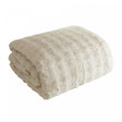 Edredom Lush Queen Efeito Pele de Coelho Off White Microfibra - Lyor
