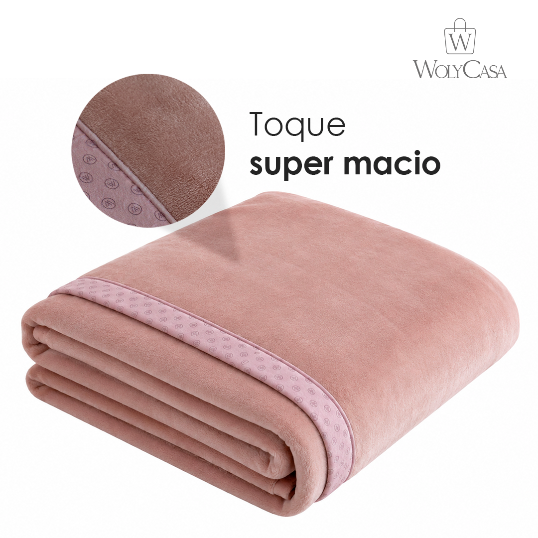 Cobertor Velvet Dream King Rosa Microfibra - Wolff