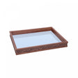 Bandeja com Espelho Rustic 20cm x 30cm x 5cm Madeira - Lyor