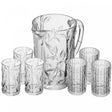 Conjunto 7 Peças Jarra Kona com 6 Copos 1L/280ml Cristal Ecológico - Lyor