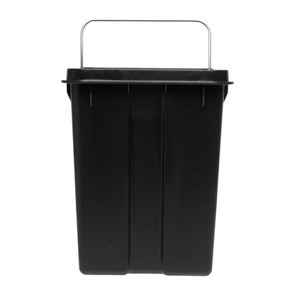Lixeira Quadrada com Alça Retrô 5L Branca Metal - Lyor