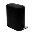 Lixeira Retangular com Pedal Discreet 5L Preto Metal - Lyor