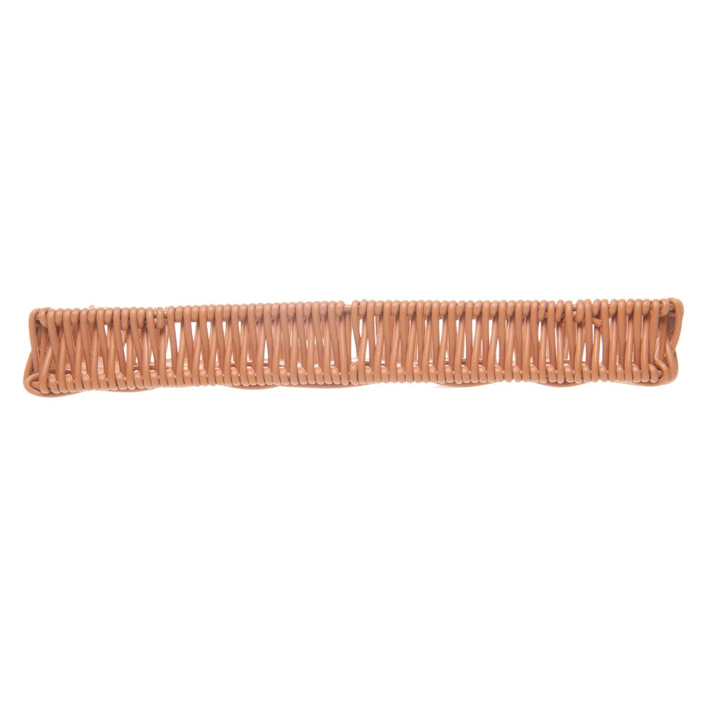 Bandeja Retangular Vertice 25cm x 12,5cm x 3cm Natural Plástico - Lyor