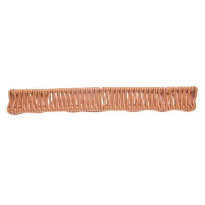 Bandeja Retangular Vertice 25cm x 12,5cm x 3cm Natural Plástico - Lyor