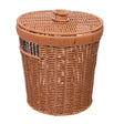 Cesto para Roupa com Tampa Vertice 23cm x 23cm Natural Plástico - Lyor