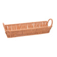Cesta para Pães Retangular com Alça Vertice 30cm x 9,5cm x 7cm Natural Plástico - Lyor