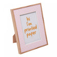 Porta-Retrato Melina 10cm x 15cm Rosa MDF - Lyor