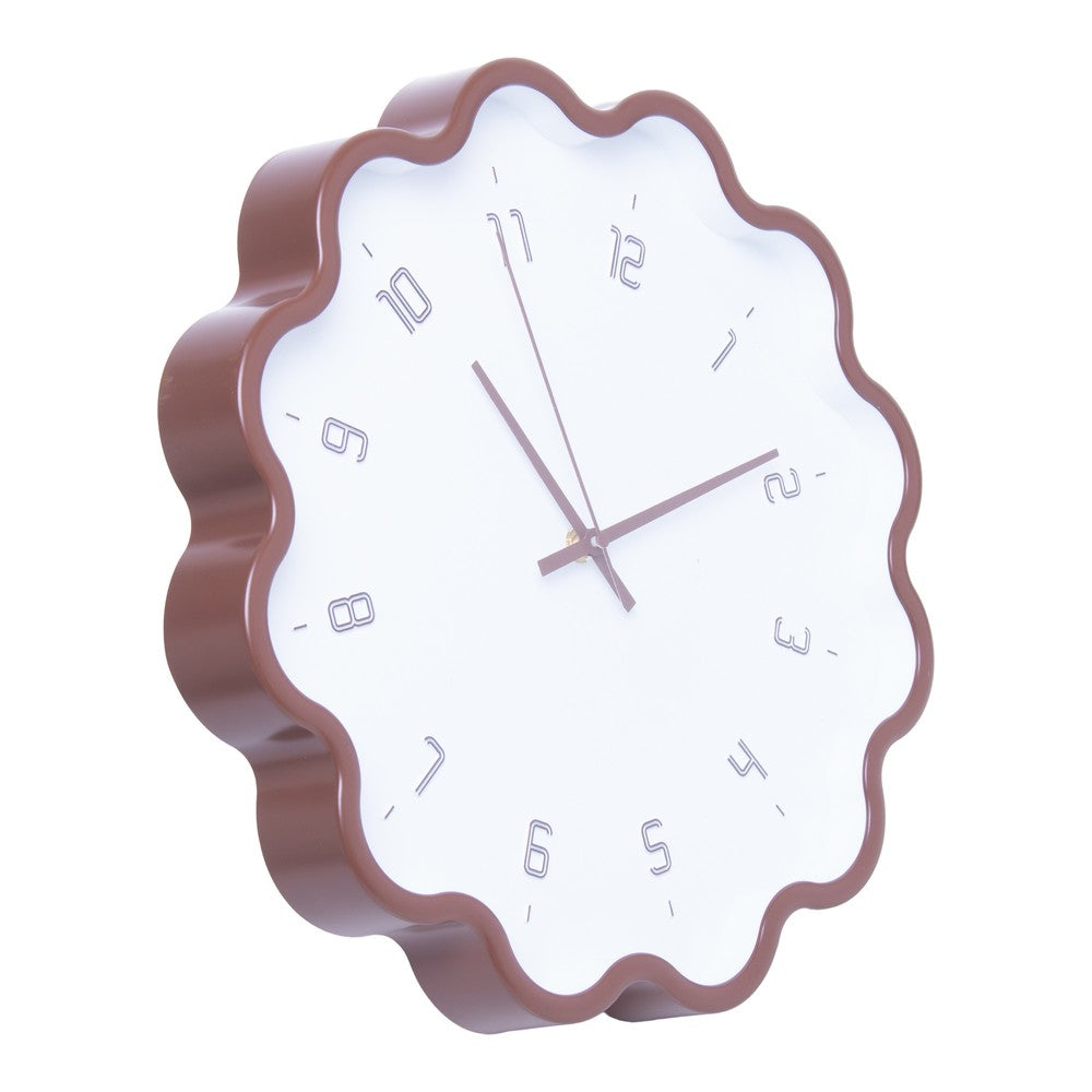 Relógio de Parede Star 35cm x 4cm Marrom Plástico - Lyor