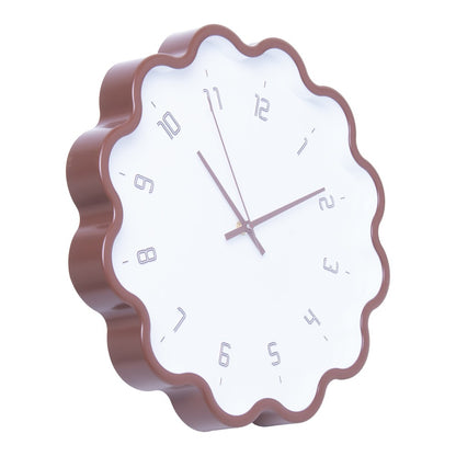 Relógio de Parede Star 35cm x 4cm Marrom Plástico - Lyor