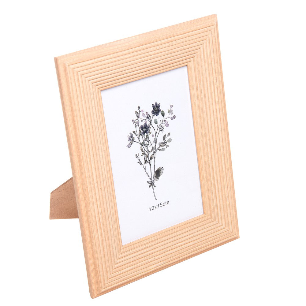Porta-Retrato Friso 10cm x 15cm Natural Poliestireno - Lyor