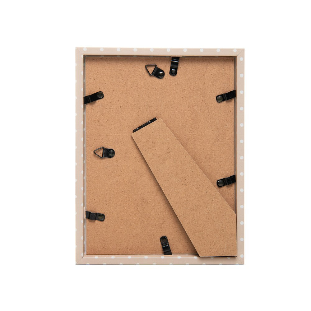 Porta-Retrato Dots Line 15cm x  20cm Bege MDF -  Lyor