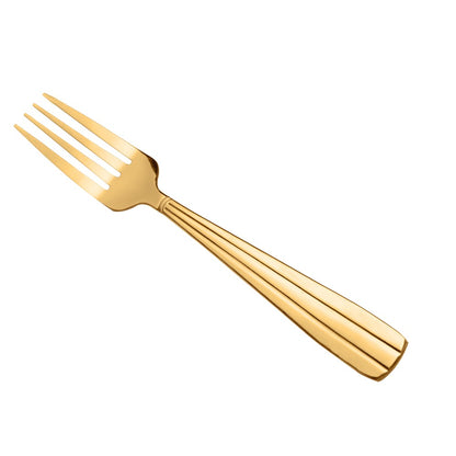 Faqueiro Marselha 24 Peças Dourado Aço Inox - Lyor