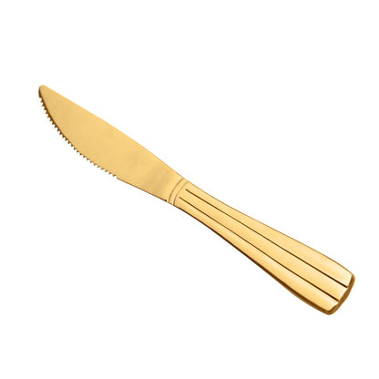 Faqueiro Marselha 24 Peças Dourado Aço Inox - Lyor