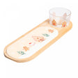 Conjunto 3 Peças Petisqueira com Bandeja e Tábua Encanto de Natal  36cm x 12cm x 6cm Bambu - Lyor