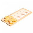 Conjunto 3 Peças Petisqueira Encanto de Natal 33cm x 13.5cm x 2cm Bambu - Lyor