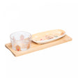Conjunto 3 Peças para servir Encanto de Natal 28cm x 10,5cm x 6cm Bambu - Lyor