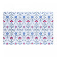 Lugar Americano Arabesco Floral 43,5cm x 28,5cm Azul Polipropileno - Lyor