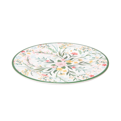Prato para Sobremesa Vale Florido 22,5cm Colorido Melamina - Lyor
