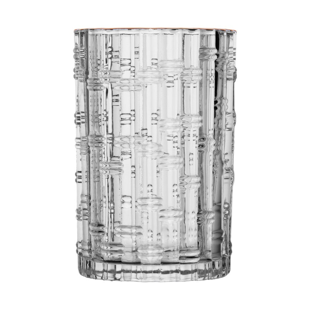 Conjunto 7 Peças Jarra Lanai com 6 Copos com Fio de Ouro 1L/280ml Cristal Ecológico - Lyor