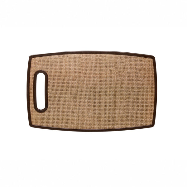 Tábua para Corte 37cm x 23cm Marrom Plástico - Lyor