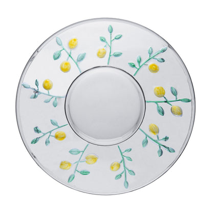 Prato para Sobremesa Siciliano Hand Painting 19cm Cristal - Lyor