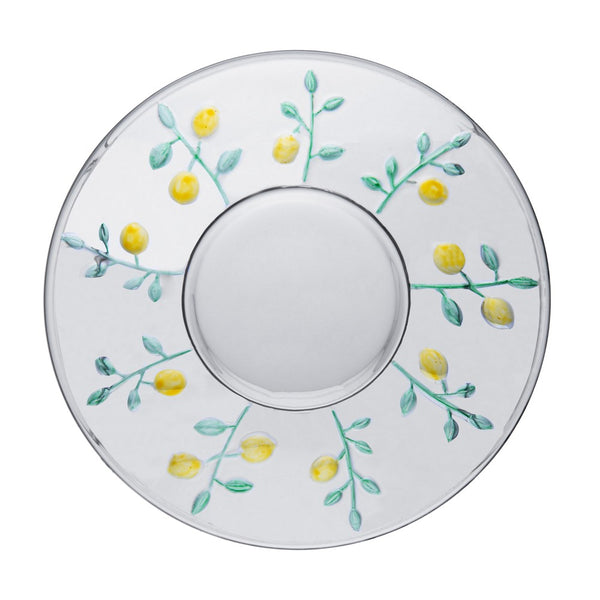Prato para Sobremesa Siciliano Hand Painting 19cm Cristal - Lyor