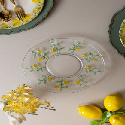Prato para Sobremesa Siciliano Hand Painting 19cm Cristal - Lyor