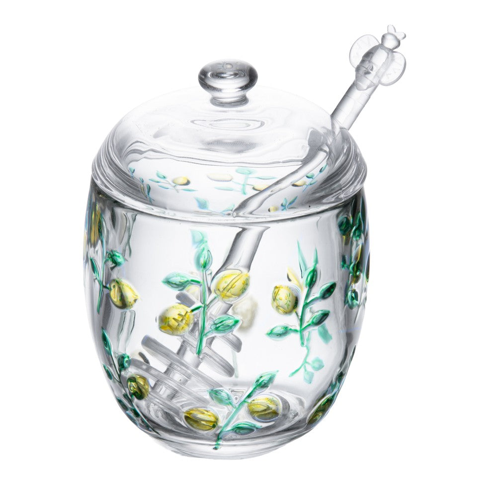 Meleira com Pegador Siciliano Hand Painting 200ml Cristal - Lyor