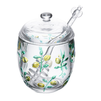 Meleira com Pegador Siciliano Hand Painting 200ml Cristal - Lyor