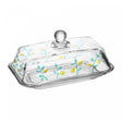 Manteigueira Siciliano Hand Painting 18cm x 10,5cm x 9cm Cristal - Lyor