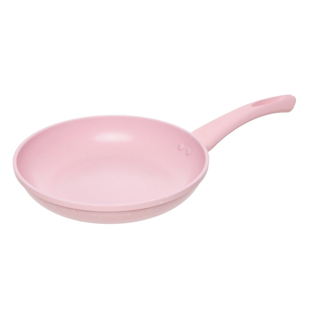 Frigideira de Indução em Alumínio Antiaderente Candy Granito Chef Rosa 24cm 223288 - Lyor