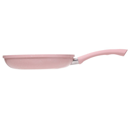 Frigideira de Indução em Alumínio Antiaderente Candy Granito Chef Rosa 24cm 223288 - Lyor